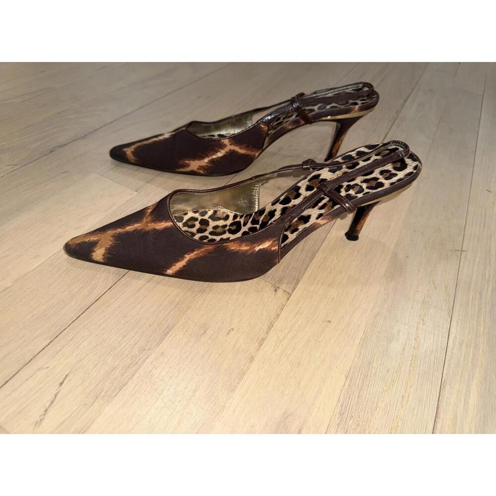 Vintage Dolce & Gabbana Leopard Print Heels–Size 39